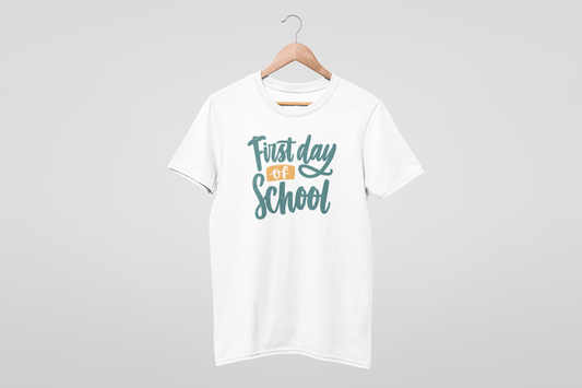 Stand Out on Your First Day of School: Stylish 'First Day of School' Shirt