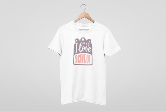 More Academic Spirit Than You Know What to Do With:'I Love School' T-Shirt